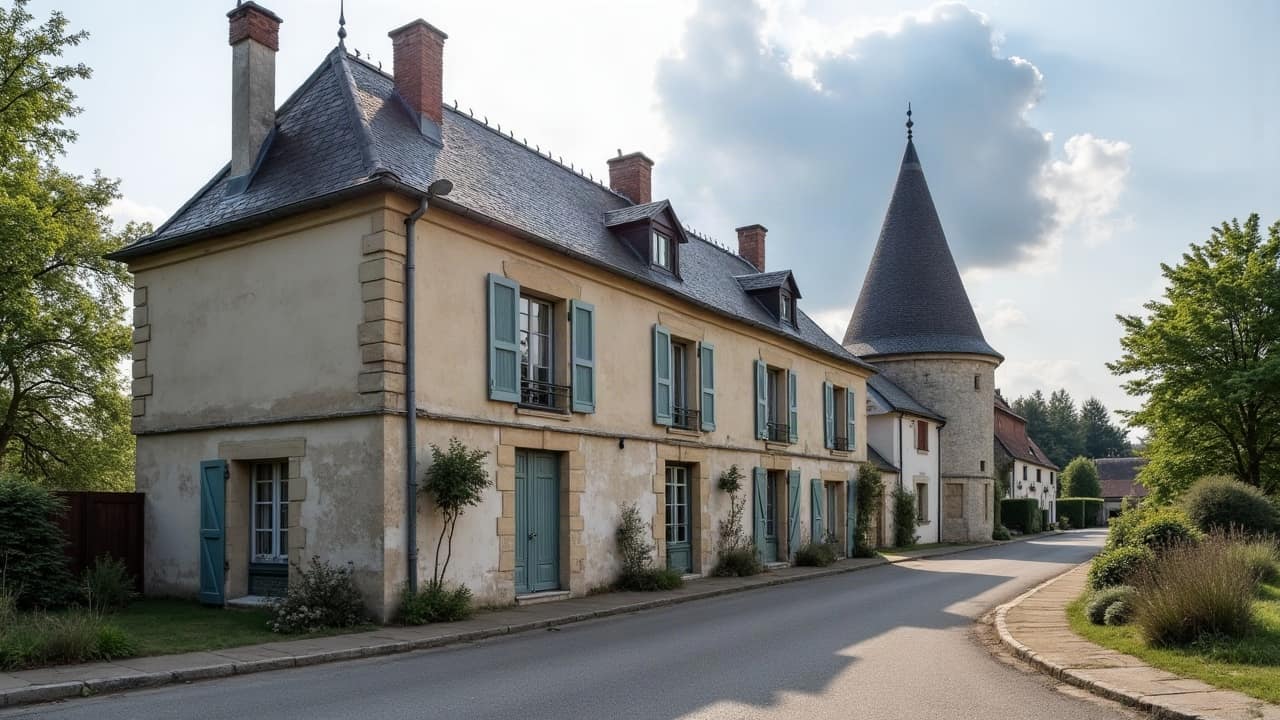 Toiture avec plusieurs tuiles décolorées et légèrement désalignées par rapport au reste du pan