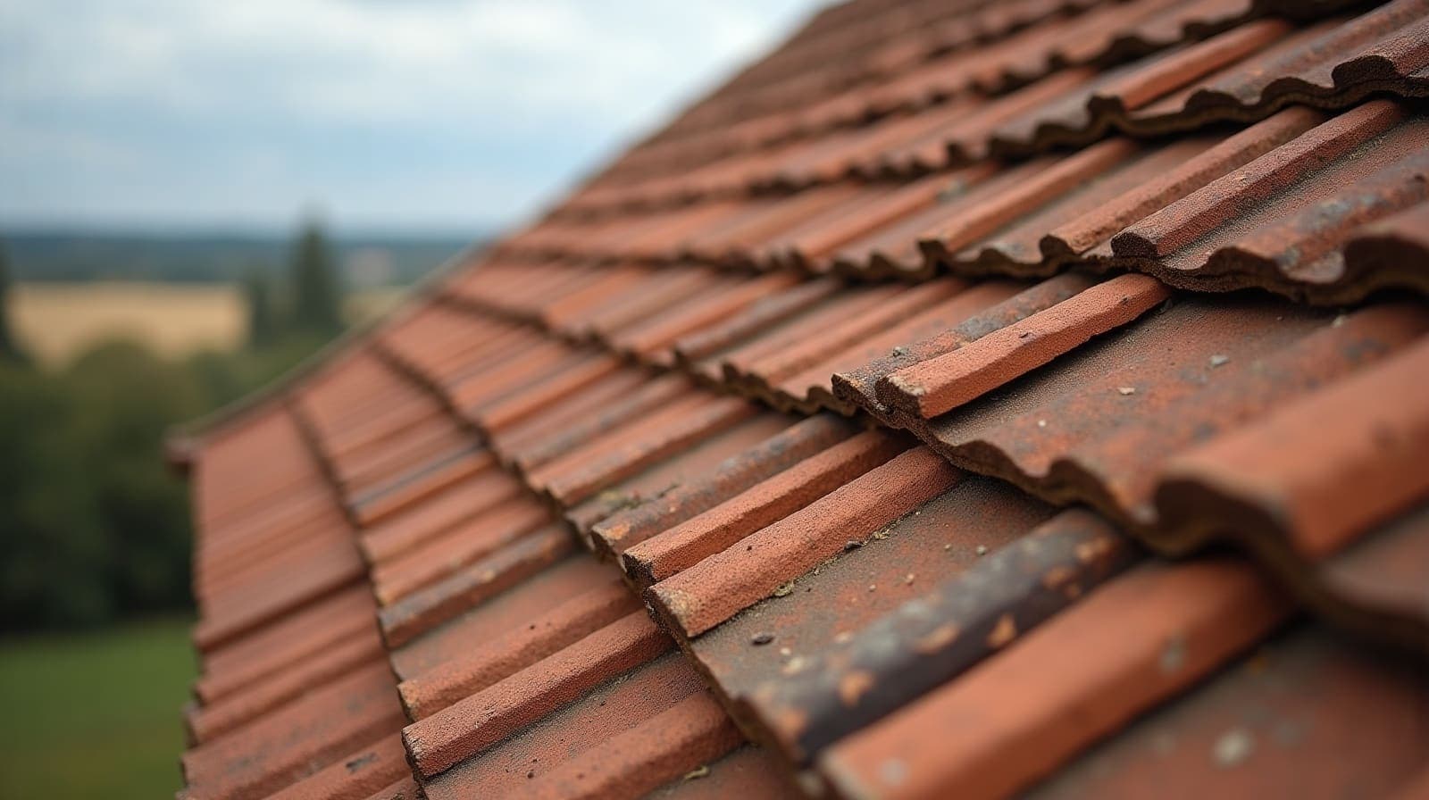 Toitures de bourg et de ferme beauceronne à Saint-Georges-sur-Eure